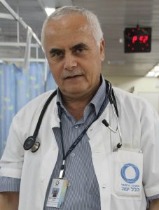 ד"ר ג'לאל אשקר, מנהל המחלקה לרפואה דחופה, הלל יפה