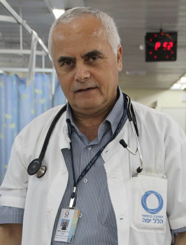 ד"ר ג'לאל אשקר, מנהל המחלקה לרפואה דחופה, הלל יפה