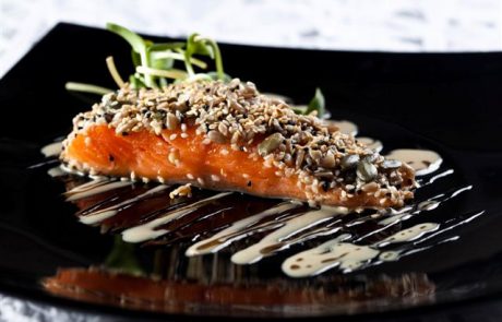 מתכון לפילה סלמון בקראסט פיצוחים