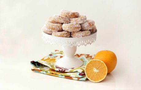 עוגיות יויו מטוגנות עם קוקוס ותפוזים