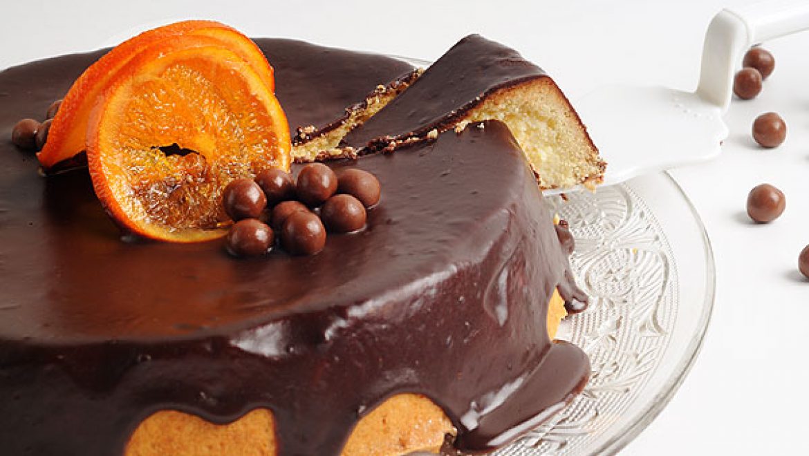 מתכון לשבועות: עוגת גבינה תפוז בציפוי גנאש שוקולד
